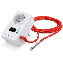H-tronic Prise Thermostat Numérique Uts 125 Régulateur Température Sonde Filaire De -55 À + 127,0°c