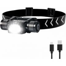 Gotrays - H340 Projecteur rechargeable avec brûleur à tête légère de 1500 lumens et base pivotante à 180°, projecteur à led super lumineux avec mode