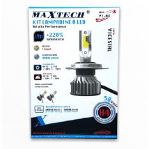 Trade Shop - AUTO-LED-BIRNEN-KIT H4 38W KALTES LICHT 6000K 12V 9000 LUMEN MAXTECH Y1-H4 -