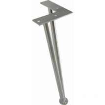 Tischbein (Haarnadelfuß) Fuß ø 15 mm Länge 360 mm Edelstahl gebürstet - Simausrom