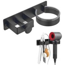 Haartrocknerhalter zur Wandmontage, Haartrockner- und Glätteisenhalter, Edelstahl, ohne Bohren, für Hotel, Badezimmer, Salon
