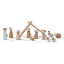 Crèche de Noël en Bois pefc - Personnages Noël - Décoration Noël - Réf 304685 - Haba
