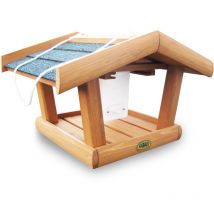 Vogelhaus ''Singdrossel'' mit Silo, zum Aufhängen, 37 x 28 x 23 cm - Habau