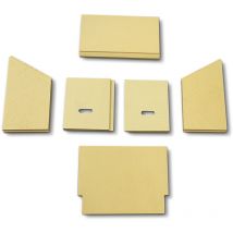 Kaminxpert - Habillage de foyer a pour poêles à cheminée Florenz de Max Blank - chamotte - 6 pièces