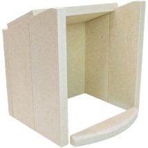 Kaminxpert - Habillage de foyer a pour poêles à cheminée Opera b de Hark - vermiculite - 8 pièces