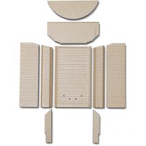 Kaminxpert - Habillage de foyer a pour poêles à cheminée Viva de Attika - vermiculite - 9 pièces