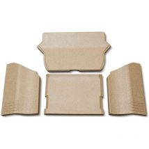Kaminxpert - Habillage de foyer pour poêles à cheminée 26T de Contura - vermiculite - 4 pièces