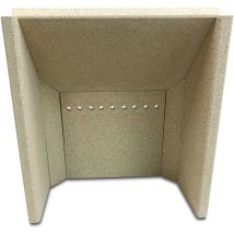 Kaminxpert - Habillage de foyer pour poêles à cheminée Paris de Fireplace - vermiculite - 6 pièces