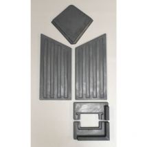 Kaminxpert - Habillage de foyer pour poêles à cheminée Piko l de Spartherm - chamotte - 5 pièces