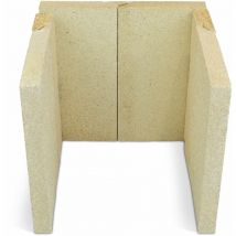 Kaminxpert - Habillage de foyer pour poêles à cheminée Saturn kf 198 de Wamsler - chamotte - 6 pièces