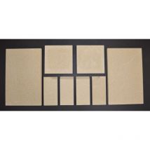 Habillage de foyer pour poêles à cheminée Typ 10183 de Wamsler - vermiculite - 8 pièces