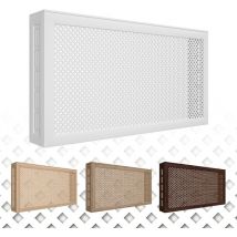Habillage radiateur Gloria Grille d'aération moderne, Bois filmé 90/120/150cm: Chêne Sonoma, Panneau frontal - 90x60cm