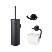 Haceka Kosmos Pack Wc - 3 Pièces - Noir Mat