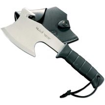 Electropolis - Hacha de caza Muela Hg hg-s, mango de 13 cm inyectado de goma, hoja de 15 cm, peso 520 gramos.