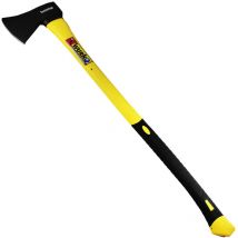 Hache acier long manche f