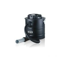 Haeger - Feuerstelle 18 l Schwarz, Grau - Eschenstaubsauger (18 l, beutellos, Schwarz, Grau, 3 m, Metall, 10 cm)