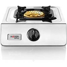 Haeger - Estufa /Cocina de Gas safine, 1 Quemador, Acero Inoxidable
