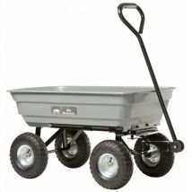 Carro de jardín 4x4 garden con caja de polypro basculante 75l Haemmerlin 320062001