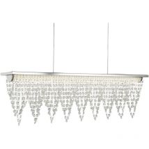 Drape - led 1 Deckenpendelleuchte Chrom, klar mit Kristallen - Searchlight