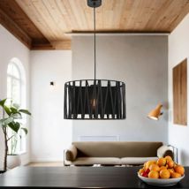 Hängelampe Wohnzimmer Modern Schwarz Ø40cm