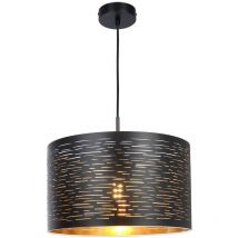 Globo - hängeleuchte - Tunno - schwarz - metall - Ø 38cm - E27 -