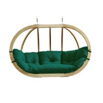 Mehrpersonen Hängesessel Globo Royal Chair Verde Inkl. Sitzkissen Und Zwei Spiralfedern - Amazonas