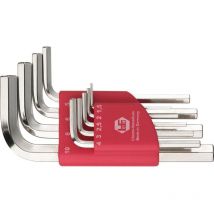 Sechskant Stiftschlüssel-Satz ISO2936 Gr. 1,5-10 mm 9-tlg. - Hafu