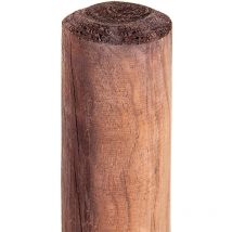 Haga - Holzpalisade 10 Stk. 8cmØ x 75cm Höhe Holzpfahl Baumpfahl Pfahl Zaunpfahl
