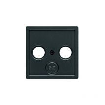 12036086 anthracite plaque de commutation et obturateur berker - Hager
