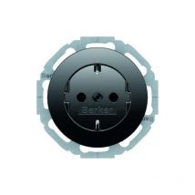 Hager 47452045 interrupteur d'éclairage noir Berker