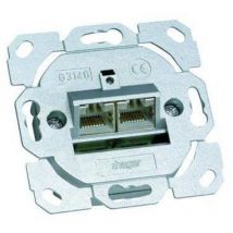 Hager Datendose 2 x Cat.6A-Anschlüsse 8/8 G3140