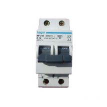 NFN206 Circuit breaker 2P 6/10kA 6A curve c - Hager