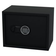 24 Möbeltresor Zimmersafe Wandtresor Elektronikschloss Geldschrank 27L Stahl Doppelbolzenverriegelung LED-Anzeige PIN-Code Schlüssel - Hago