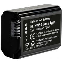 Fototechnik HL-XW50 Batterie pour appareil photo Remplace l'accu d'origine NP-FW50 7.2 v 1000 mAh X851241 - Hähnel