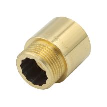 Hahnverlängerung 3/4'x25mm Messing Gewindeverlängerung