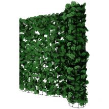 Brise-vue pour balcon N77, brise-vue pour balcon terrasse clôture, 500x150cm feuille foncée