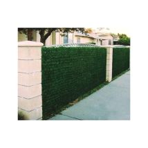 Haie végétale artificielle Lux-2R 140 brins - vert thuya - Long 9 m, Hauteur 1 m