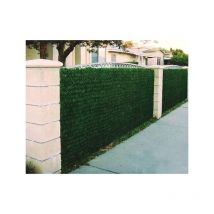 Haie végétale artificielle Lux-2R 140 brins - vert thuya - Long 39 m, Hauteur 1 m