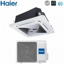 Haier - climatiseur cassette 90x90 round flow 24000 btu ab71s2sg1fa r-32 wi-fi en option sans panneau de détection inclus sans télécommande