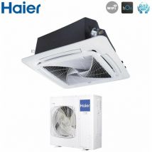 Climatiseur cassette 90x90 round flow 36000 btu abh105h1erg monophasé r-32 wi-fi optionnel sans panneau de détection inclus sans commande commande