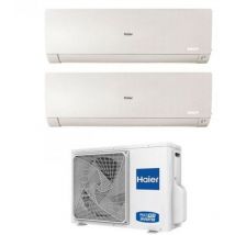 Haier - climatiseur inverter dual split série flexis plus white 7+12 avec 2u40s2sm1fa r-32 wi-fi intégré couleur blanc 7000+12000