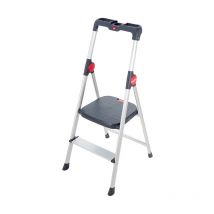 Marche pied 2 marches pliable sécurisé en aluminium Hailo WideStep