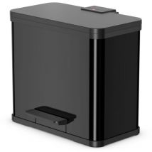 Hailo - Pedal Bin Oko Duo Plus Size l 17 L+9 l Black 0630-260