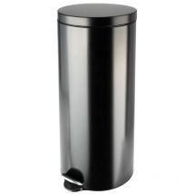 Poubelle de cuisine à pédale 30L Noire mat - selekta - Hailo