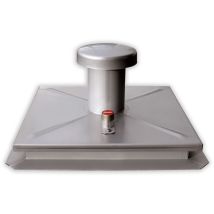 Hailo Schachtabdeckung Hs2 Edelstahl 4mm Tagwasserdicht, Verstärkt 1000x1000mm Geschlossen