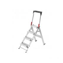 Hailo - Stehleiter 4 Stufen - Maximale Arbeitshöhe 2.88m - 8884-001