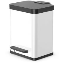 Tret-Mülltrenner Öko duo Plus M, weiß 2 x 9 l