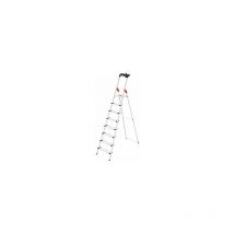 Hailo - Escalera de tijera de peldaños planos de aluminio ComfortLine L80