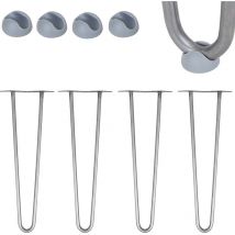 Gamba di forcina 4 pezzi 25CM Gamba d'acciaio supporto gamba