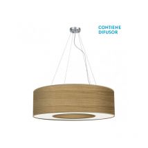 Senko - fabrilamp Große Hängeleuchte Modell Haiti 4Lights Chrom/Klarholz